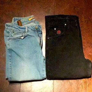 Wrangler jeans black and faded blue
